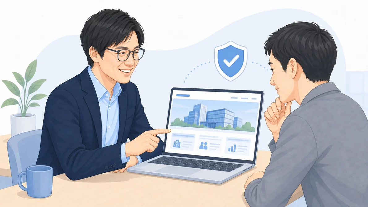 Webサイトを確認して会社への信頼を深める利用者