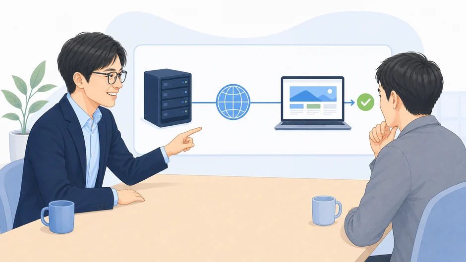 サーバーとドメインを含むWebサイト運用環境